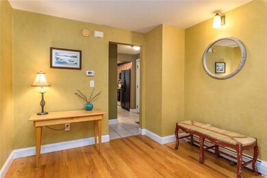 Hardwood floors throughout the first...