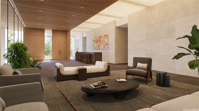 Step into the elegant lobby with soaring celings a