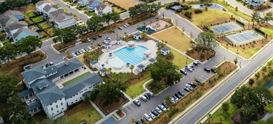 1453 red Tide club pool aerial