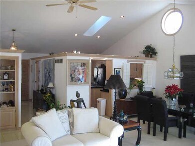 Huge open vaulted living spaces add to the expansi