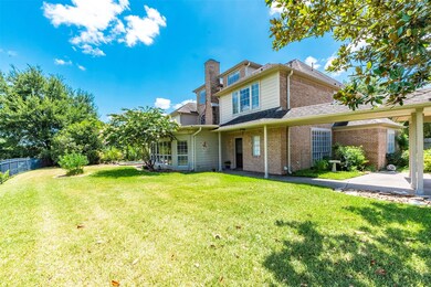 Large private backyard with plenty of shade.