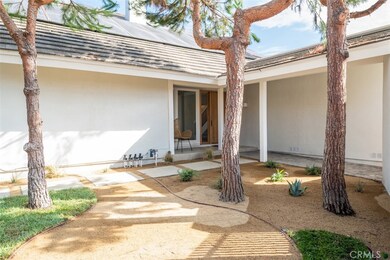 Private path to front door.