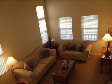 Formal Dining room with vaulted ceilings.
