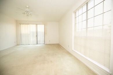 This large room is a combination living and dining