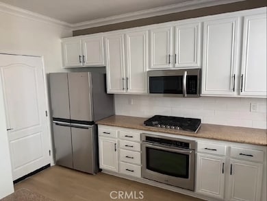 Kitchen with new fridge
