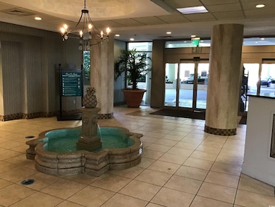 Lobby with recessed lighting