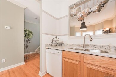 View from kitchen into walkway to the dining room!