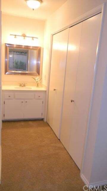 Vanity, Closet and Sink in Bedroom 1