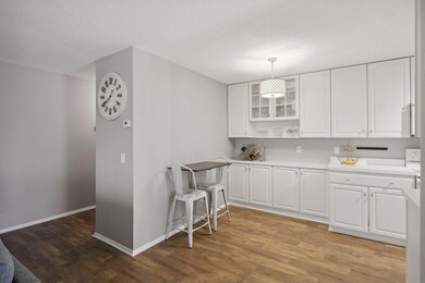 Functional dropleaf table in kitchen