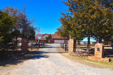 View of gated entrance.