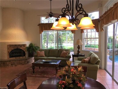 Family Room with Cozy Propane Gas Fireplace and Golf Course Views