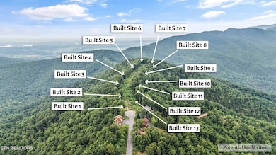 Potential Build Sites (unlimited size and bedroom counts--see remarks) at Top of the Mountain. An additional 12+ acres at the base of the mountain also offer build potential.