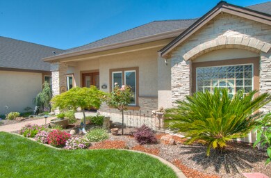 Beautiful landscaping front and back.
