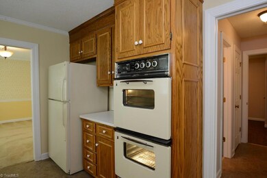 Kitchen with double ovens and plenty of cabinet space