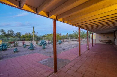 Backyard covered patio