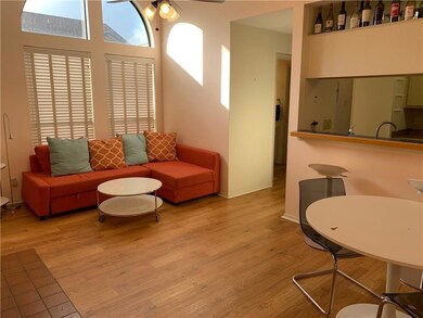 Living area featuring wood finished floors