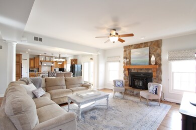 with fireplace
