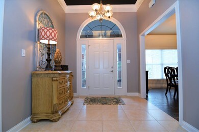 Beautiful front entry with tile floors.