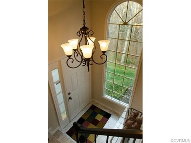 Highlights of the foyer include this elegant nine-