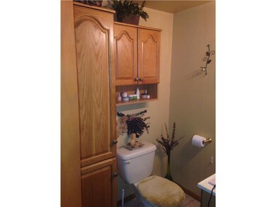 Full Bath. Updated bath on main level w/oak cabine