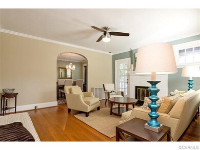 Living Room with access to Side Porch