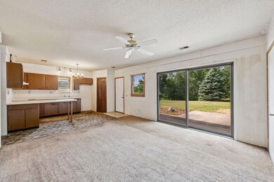 Living and kitchen area.
