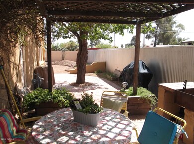 back entertaining area