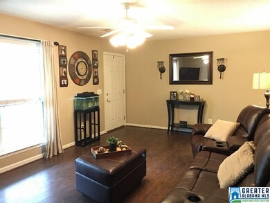Nice living room with wood floors.