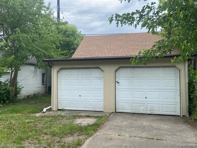 2 car garage with new roof