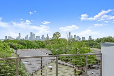 Balcony with a view of city