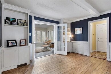 Great Built-ins in the Family Room and Double door