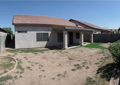 Backyard with Covered Patio