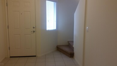 the entrance and stairs