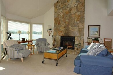 living room with fireplace