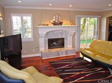 Raised hearth fireplace.