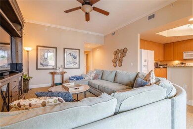 Living toward kitchen from lanai view
