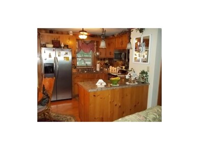 Kitchen with island bar
