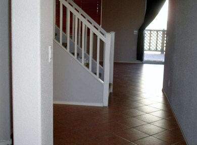 tile floor in family room and kitchen
