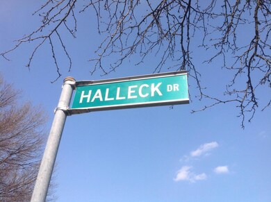 I street sign out front