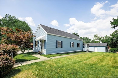 Nice side yard and 2 car garage