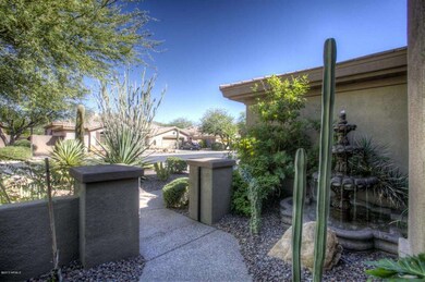 Front Courtyard with a water fountain