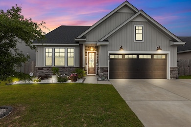 404 Omaha Dr twilight exterior