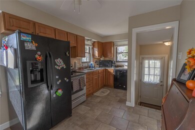 Kitchen and back door view