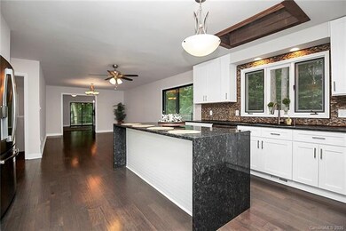 Spacious kitchen with island