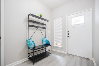 Inside view of front door.