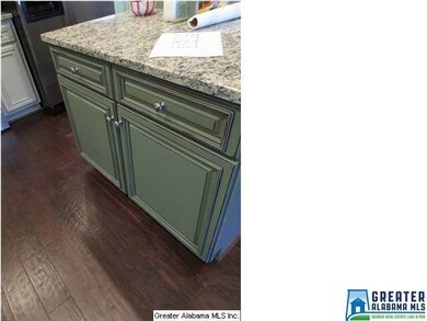 Contrasting color island with lots of storage