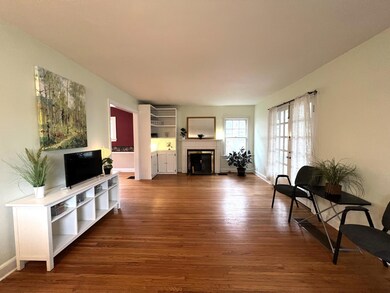 Spacious Living Room with Built-ins!