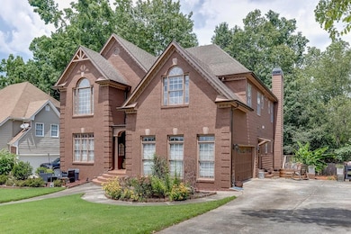 View of front of home featuring an attached garage
