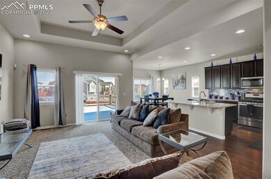 The main floor has ample space with its open floor