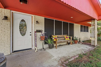Welcoming covered front porch